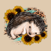 Sleeping Hedgehog Sunflower Leopard Heavyweight Sweatshirt | Teevron