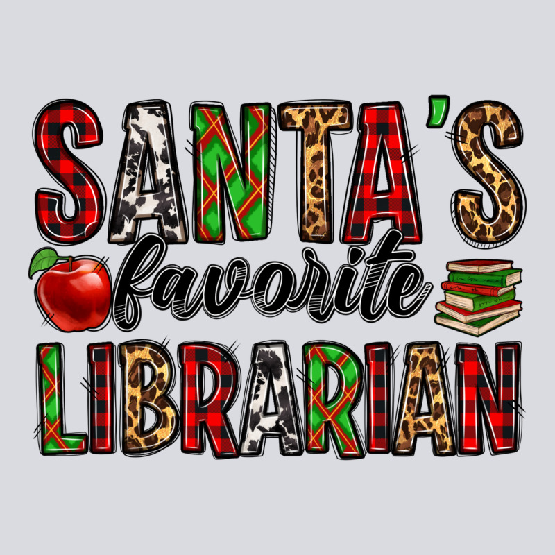Santa's Favorite Librarian Zipper Hoodie by Jasminsmagicworld | Teevron