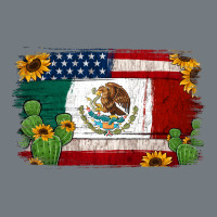 Mexican American Flag Background Heavyweight Sweatshirt | Teevron