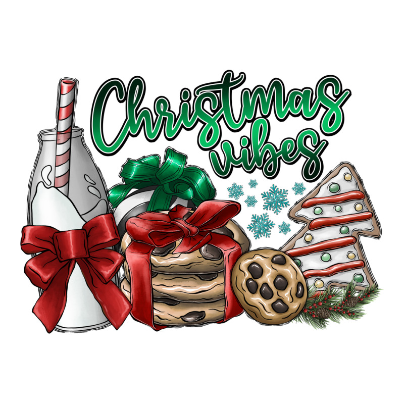 Christmas Vibes Long Sleeve Tee by SublimationCraftShop | Teevron