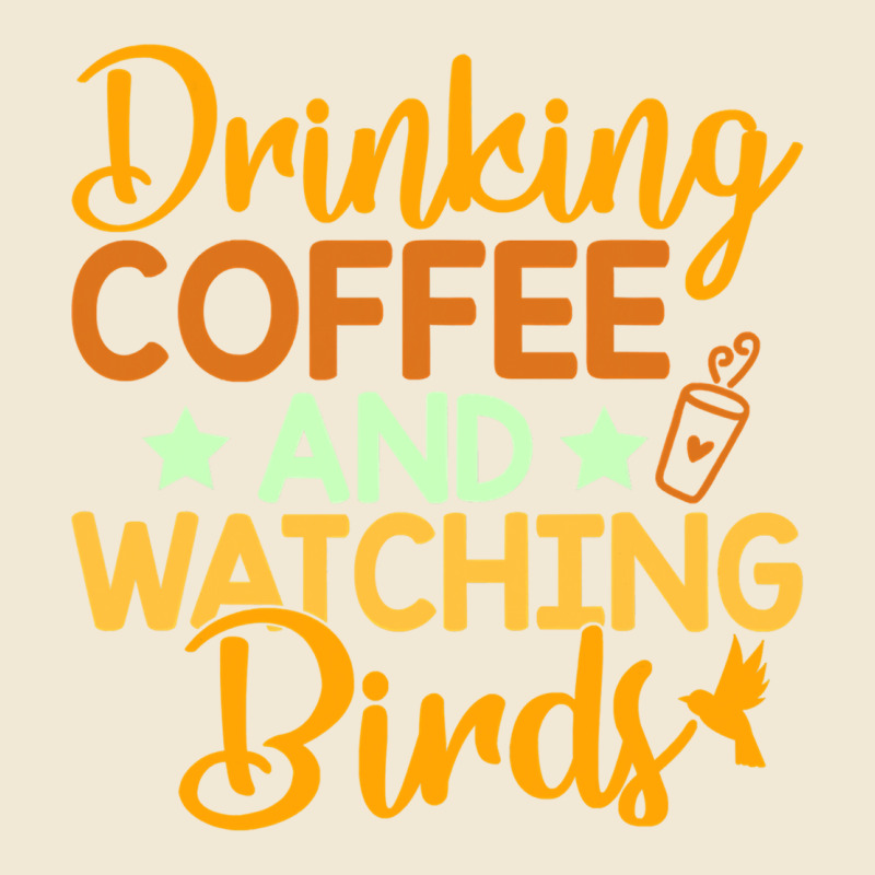 Drinking Coffee Watching Birds Funny Premium Tee by linhVisuals | Teevron