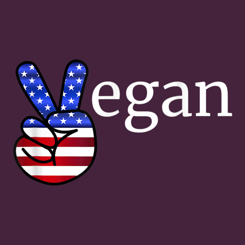 Peace American Flag Vegan Premium Tee by linhVisuals | Teevron