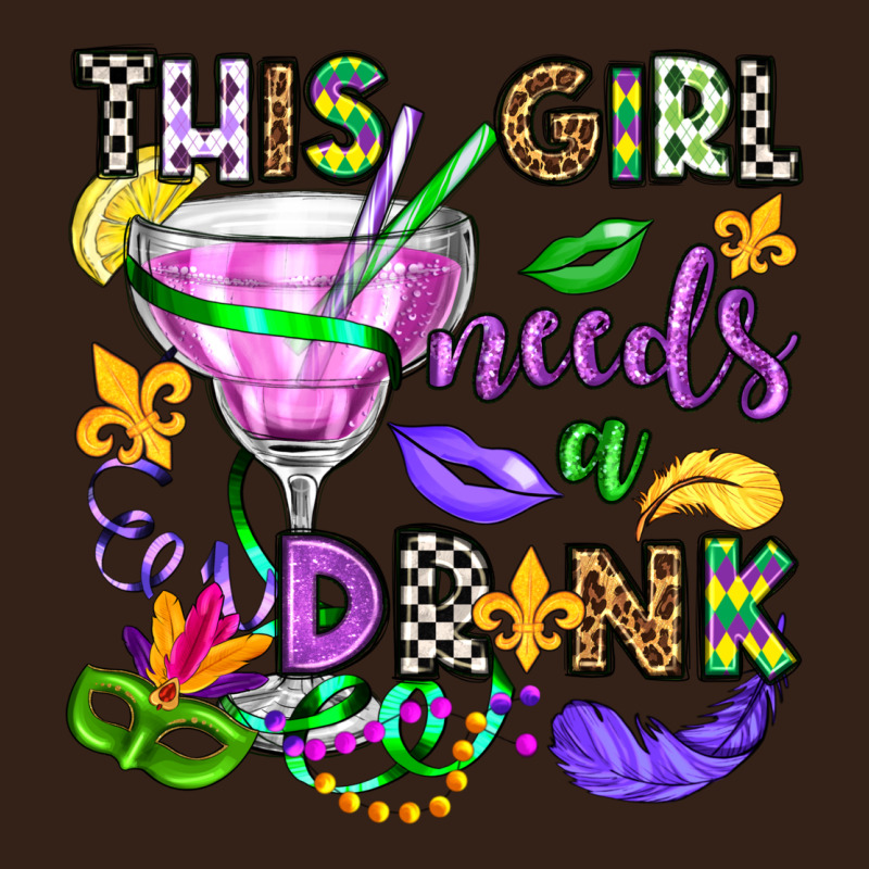 This Girl Needs A Drink Heavy Core Tee by OliviaCreatesArt | Teevron