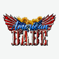 American Babe With Sunflowers Urban Heavy Tee | Teevron