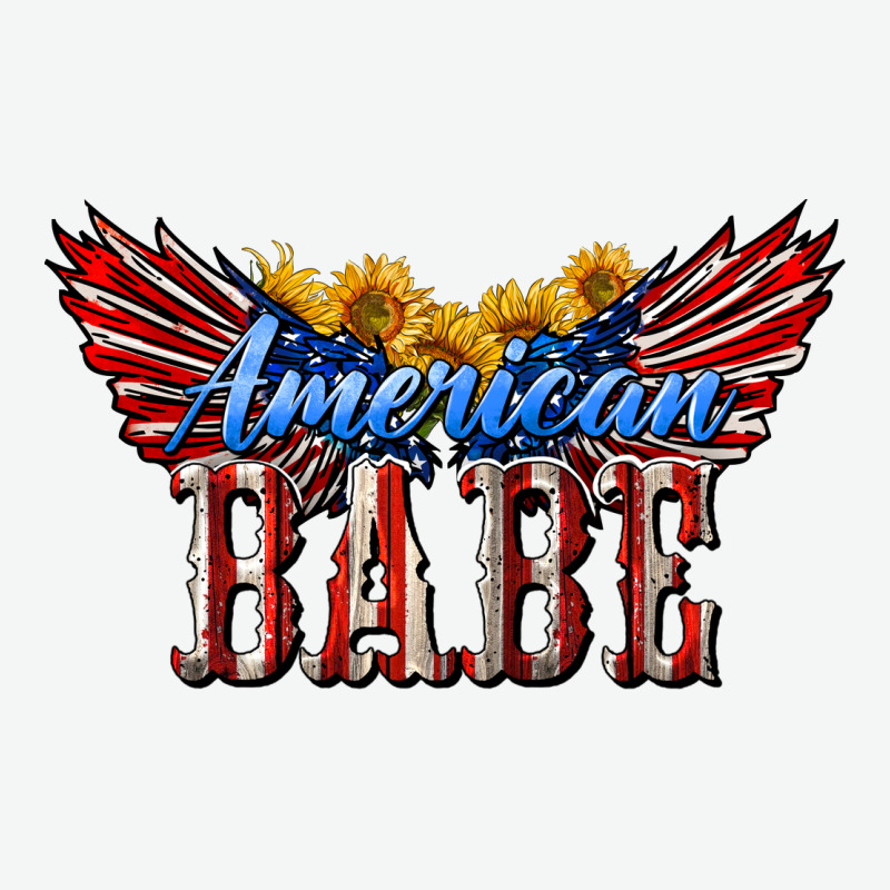 American Babe With Sunflowers Urban Heavy Tee by LillyAllenDesigns | Teevron