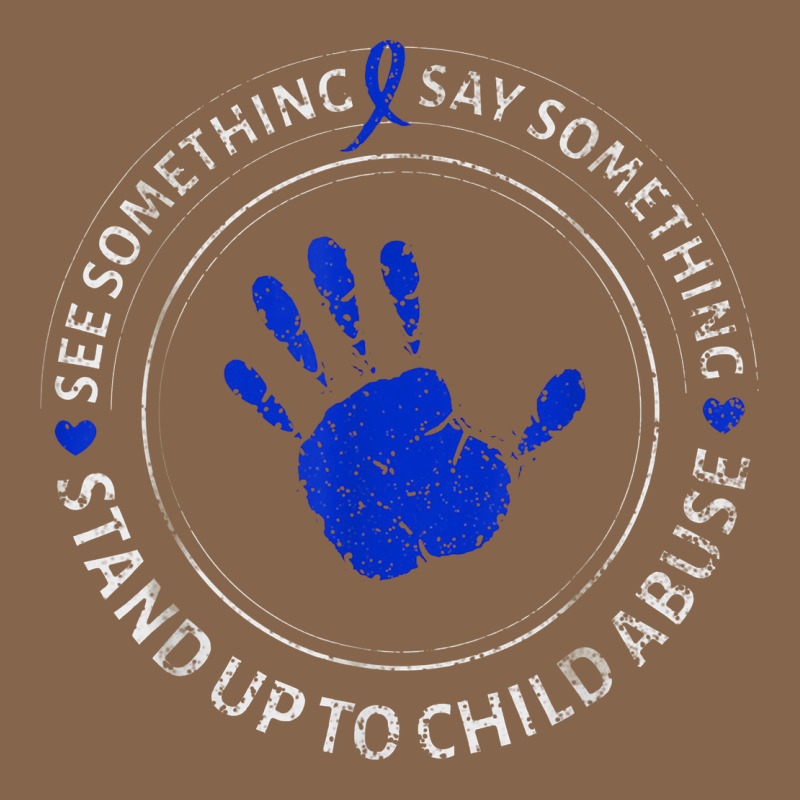 See Something Say Something Child Abuse Awareness Ribbon Premium Tee by linhVisuals | Teevron
