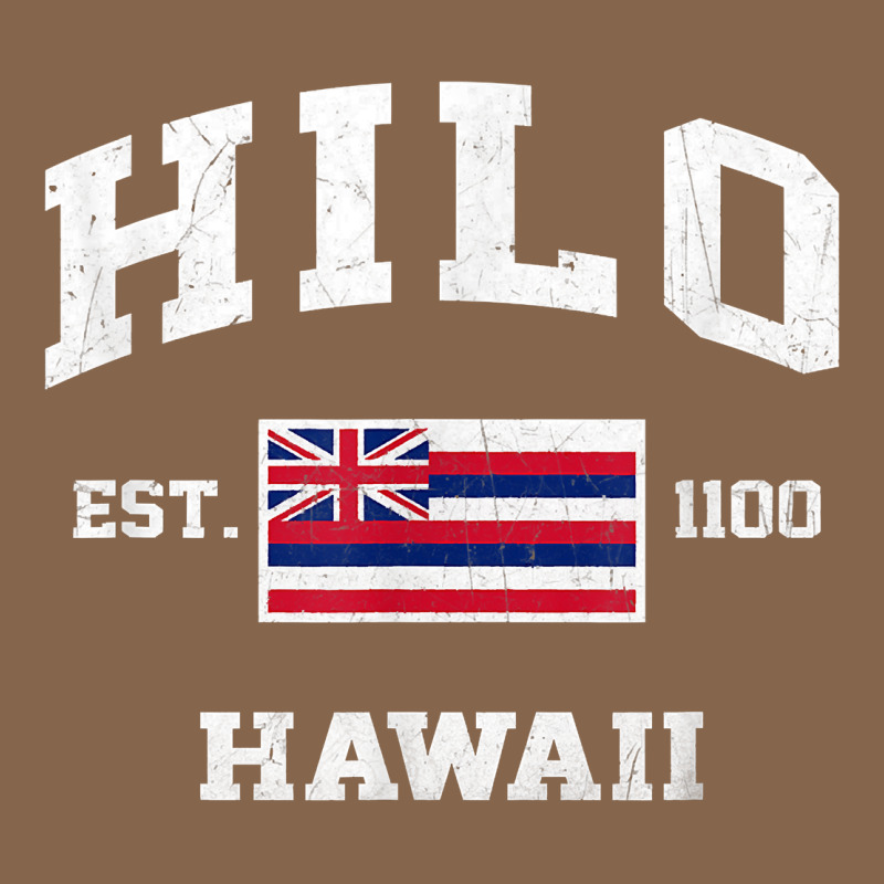 Hilo Hawaii Hi Vintage State Athletic Style T Shirt Premium Tee by linhVisuals | Teevron