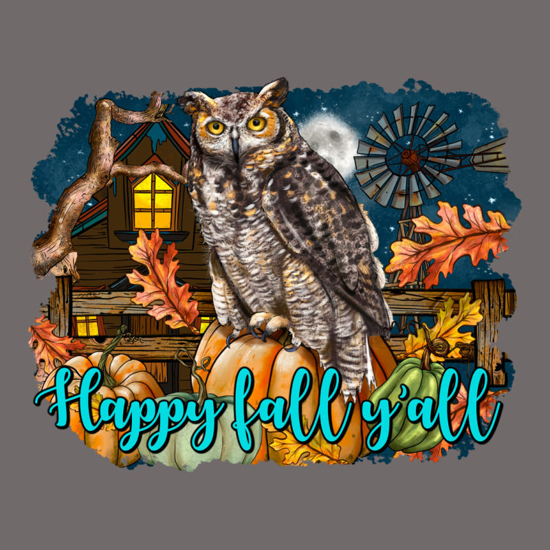 Happy Fall Y'all Owl Urban Heavy Tee by LillyAllenDesigns | Teevron