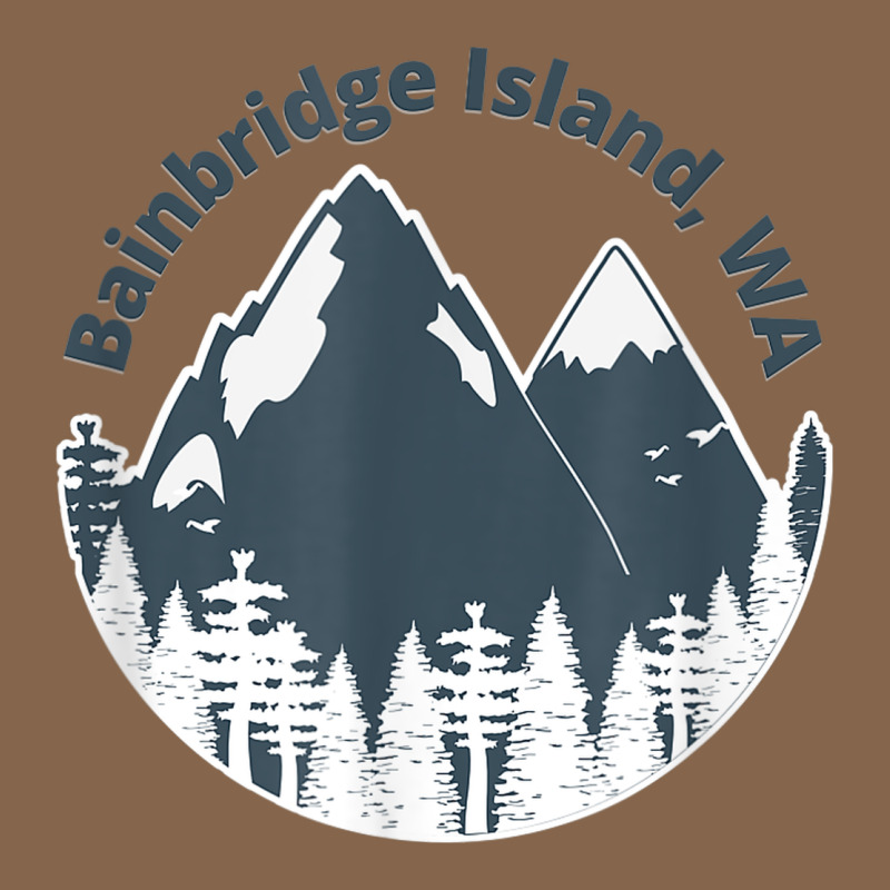 Bainbridge Island Wa Mountains Hiking Climbing Camping Premium Tee by linhVisuals | Teevron