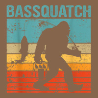 Bassquatch! Funny Bigfoot Fishing Outdoor Retro Premium Tee | Teevron