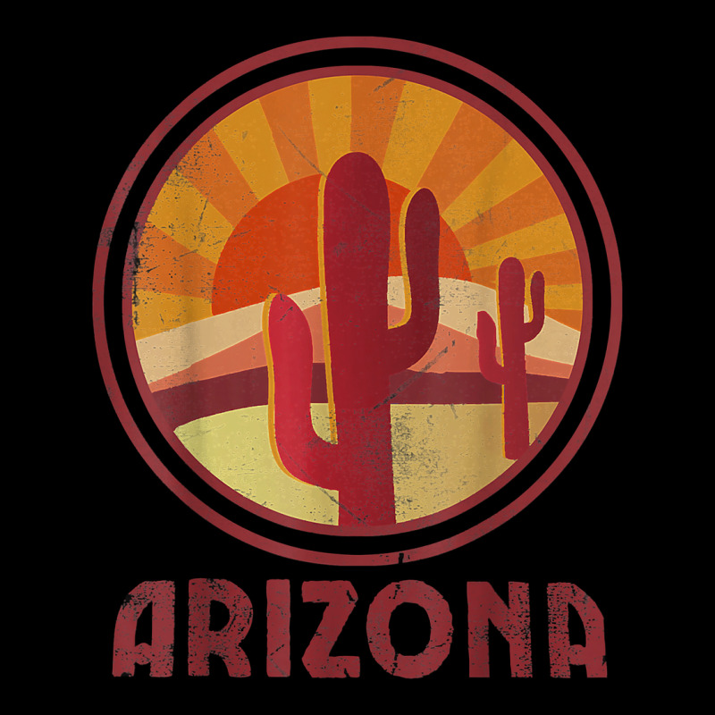 Arizona Cactus Sunset Scene Graphic T Shirt Premium Tee by linhVisuals | Teevron