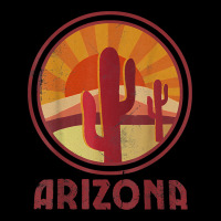 Arizona Cactus Sunset Scene Graphic T Shirt Premium Tee | Teevron