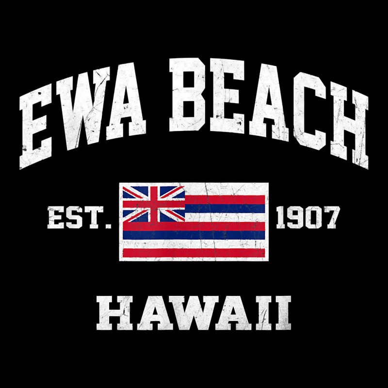Ewa Beach Hawaii Hi Vintage State Athletic Style T Shirt Premium Tee by linhVisuals | Teevron
