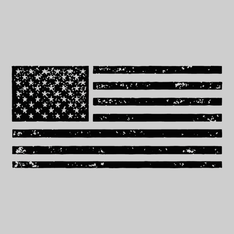Black American Flag Distressed Effect Minimalist Premium Premium Tee by linhVisuals | Teevron
