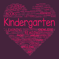 Cute Love Heart Kindergarten Teacher Valentines Day Womens Premium Tee | Teevron