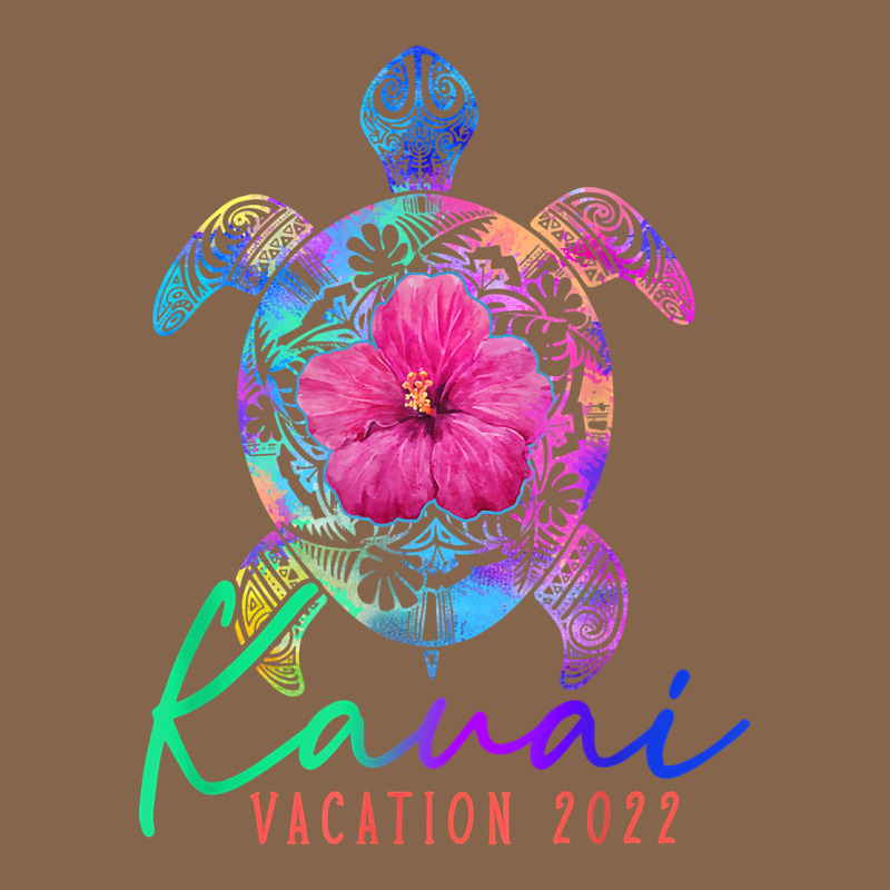 Kauai Hawaii Vacation 2022 Sea Turtle Flower Tropical T Shirt Premium Tee by linhVisuals | Teevron