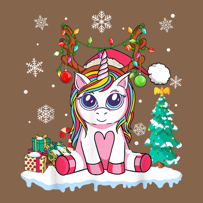 Cute Unicorn Christmas Shirt Kid Girls Women Deer Santa Xmas 1 Premium Tee by linhVisuals | Teevron