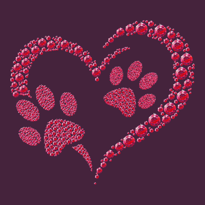 Funny Valentine Day Gift T  Shirt Paw Print Heart Dog Cat Owner Lover Premium Tee by linhVisuals | Teevron