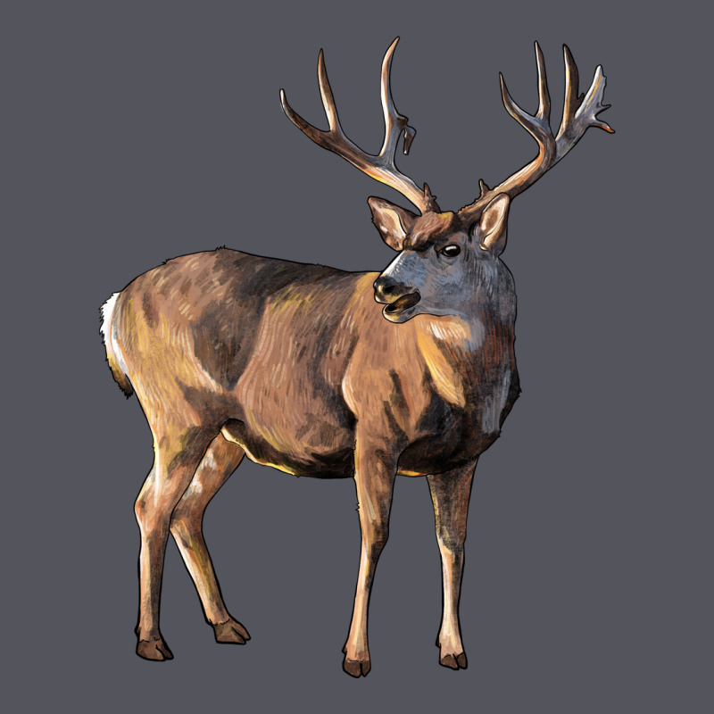 Mule Buck Deer Vintage Hoodie by LillyAllenDesigns | Teevron