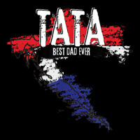 Mens Tata Croatian Father Croatia Bester Papa Father's Day Premium Tee | Teevron