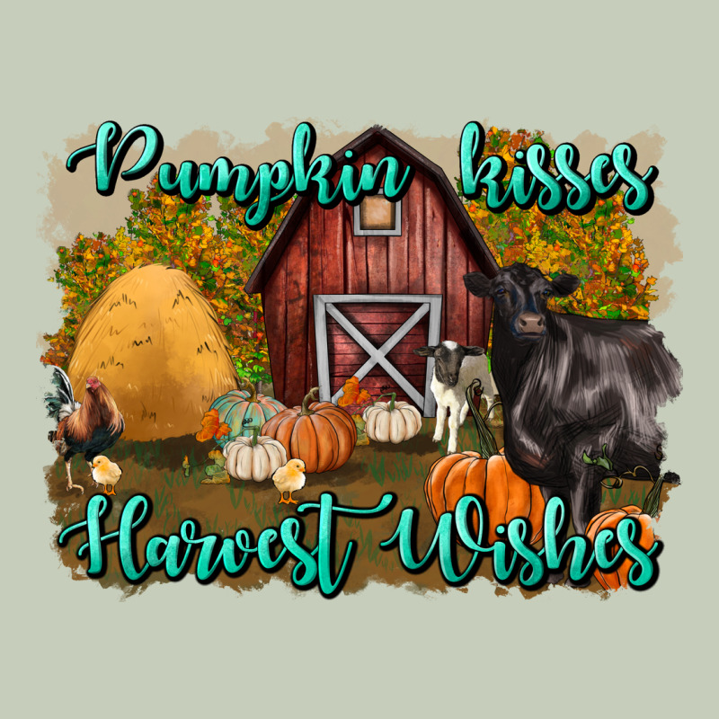 Pumpkin Kisses Harvest Wishes Ladies Tee by BundleAndBundleShop | Teevron