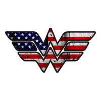 Wonder Woman American Flag Premium Tee | Teevron
