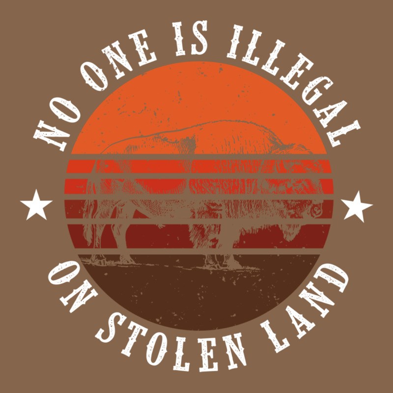 No One Is Illegal On Stolen Land 4th Of July Bison Premium Tee by linhVisuals | Teevron