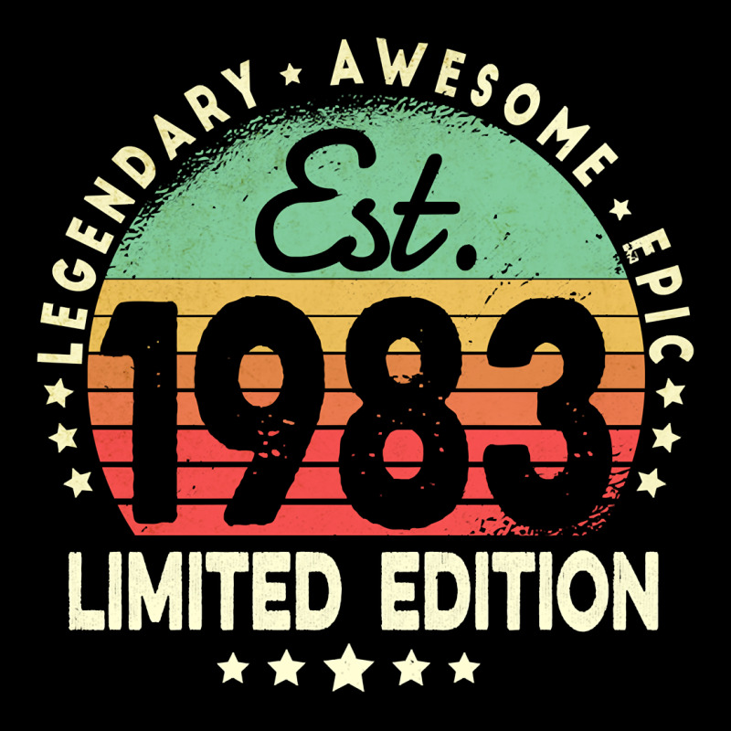 Est. 1983 Vintage 1983 Limited Edition 39th Birthday Retro Pullover Ho Premium Tee by linhVisuals | Teevron
