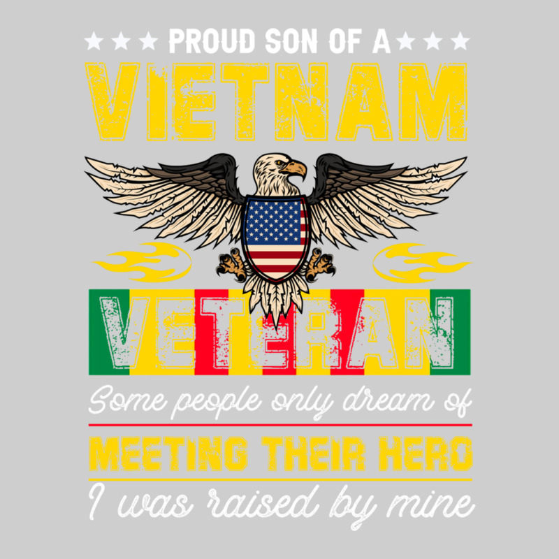 Proud Vietnam Veteran Son Gifts Raised By My Hero Veteran Day Premium Tee by linhVisuals | Teevron