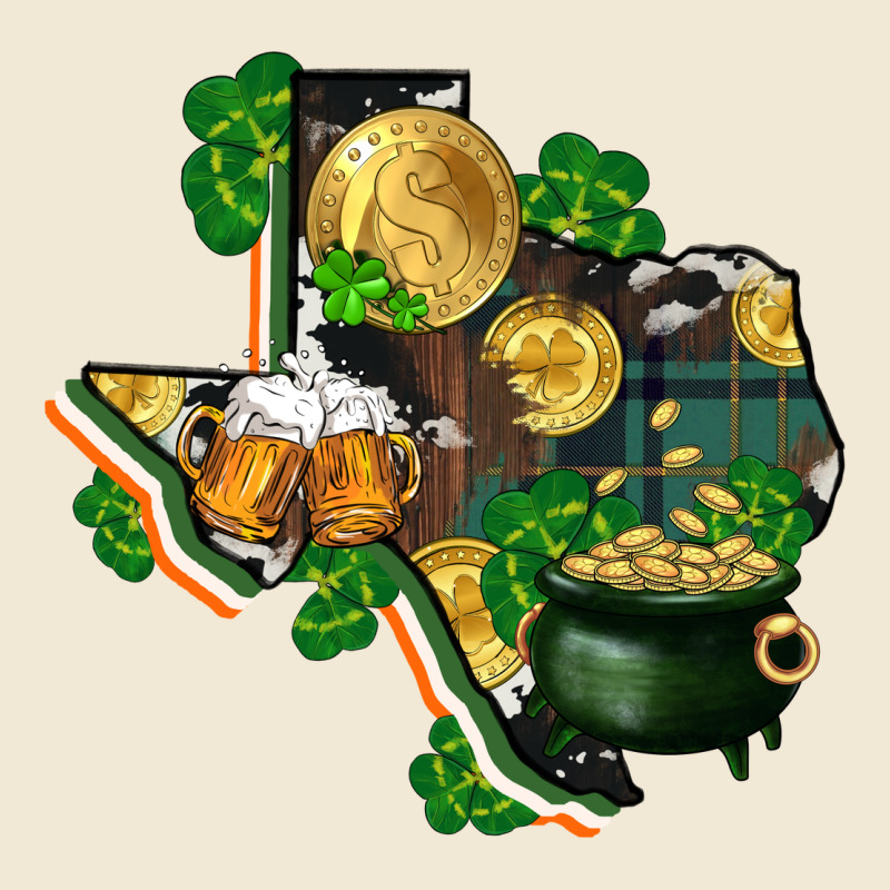 Texas Map St Patricks Day Premium Tee by FaDigitalArtStudio | Teevron