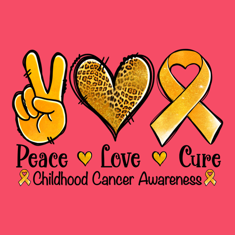 Peace Love Cure Childhood Cancer Premium Sweatshirt by Jasminsmagicworld | Teevron