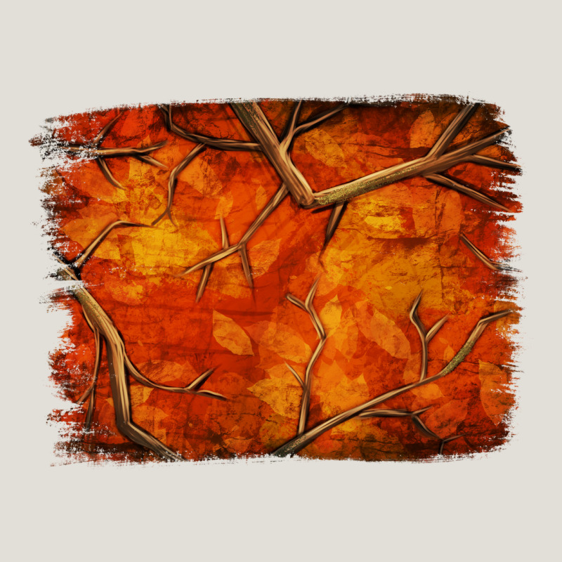 Orange Hunter Camouflage Pattern Brushstroke Heavy Core Tee by Jasminsmagicworld | Teevron
