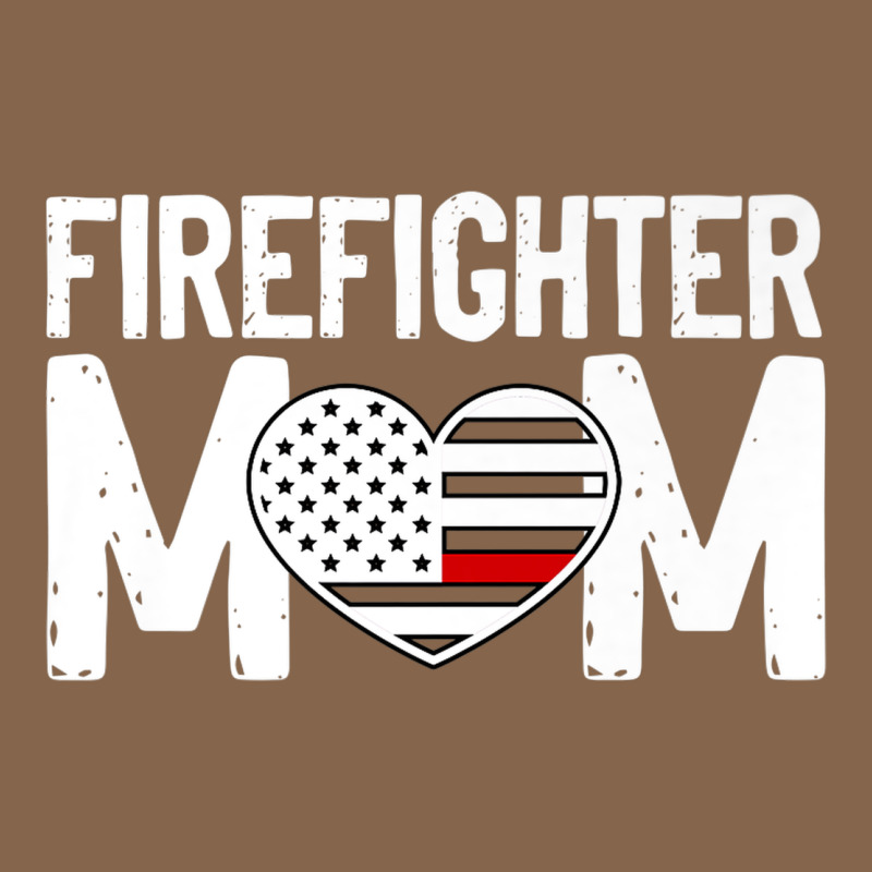 Female Firefighter Mom Thin Red Line Flag Firefighting Premium Premium Tee by linhVisuals | Teevron