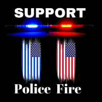 Support Our Police & Fire Departments   1st Responders Premium Premium Tee | Teevron
