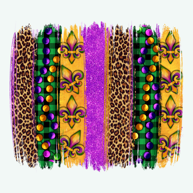 Mardi Gras Fleur De Lis And Beads Brush Stroke Premium Hoodie by Artiststas | Teevron