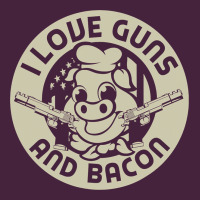 I Love Guns Bacon Pork Pig Funny Gun Premium Tee | Teevron