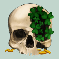 St Patrick's Day Skull With Clovers Zipper Hoodie | Teevron