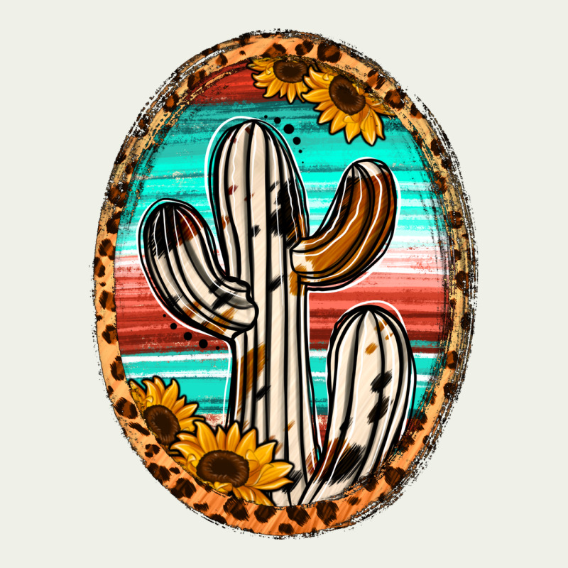 Cowhide Serape And Sunflower Cactus Urban Heavy Tee by Jasminsmagicworld | Teevron