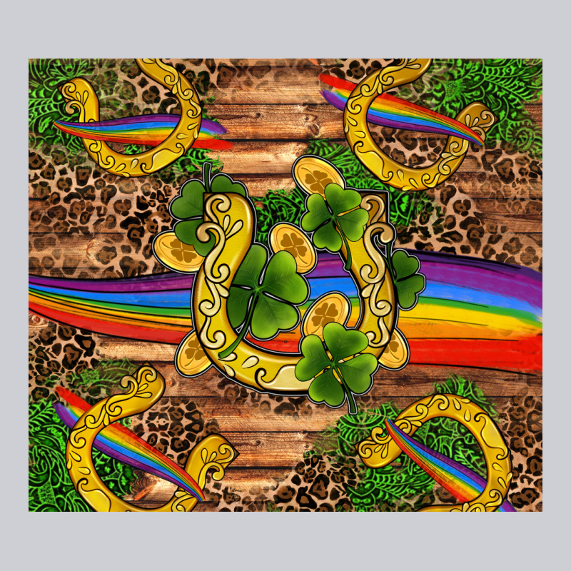 St Patricks Day Horseshoe Shamrock Rainbow Gold Heavyweight Sweatshirt by RanaPortraitStore | Teevron