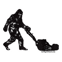 Mens Mowing Bigfoot   Golf Course Superintendent Maintenance Turf T Sh Premium Tee | Teevron