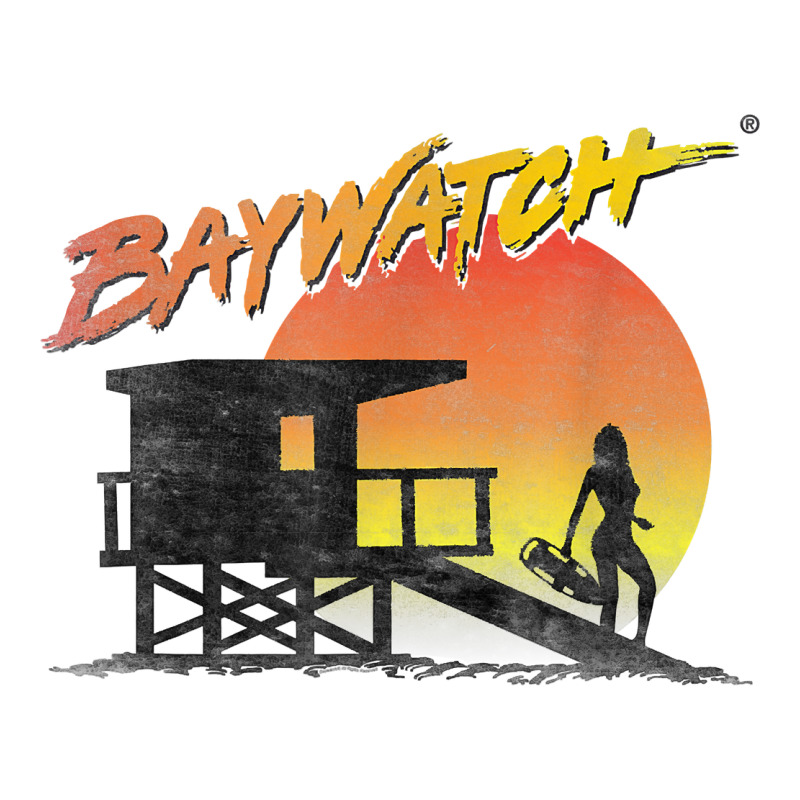 Baywatch Lifeguard Sunset T Shirt Premium Tee by linhVisuals | Teevron