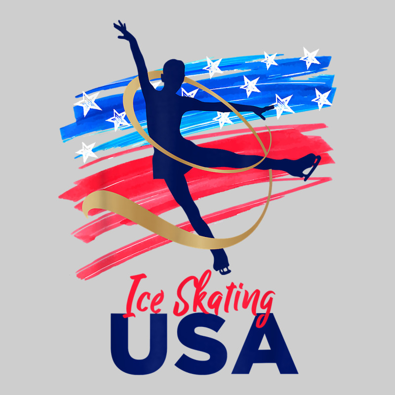 Ice Skating Dance Support The Team Tshirt Usa Flag T Shirt Premium Tee by linhVisuals | Teevron