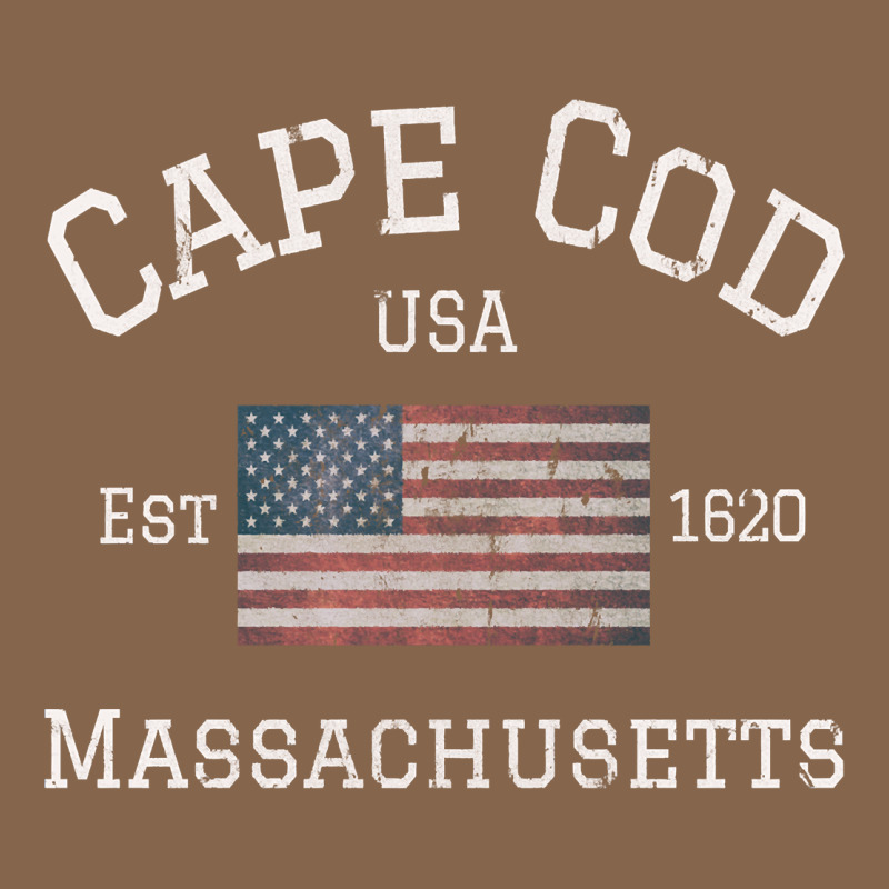 Cape Cod Massachusetts American Flag Usa Travel Vintage Pullover Hoodi Premium Tee by linhVisuals | Teevron