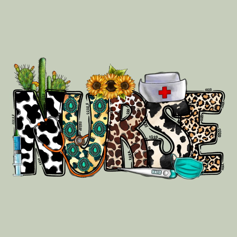 Nurse Leopard And Cowhide Long Sleeve Tee by CowhideDigitalArt | Teevron