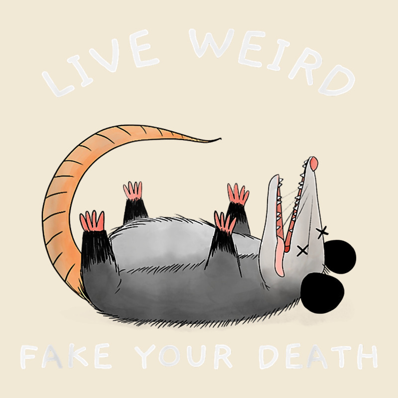 Funny Opossum Possum Tee Live Weird Fake Your Death T Shirt Premium Tee by linhVisuals | Teevron
