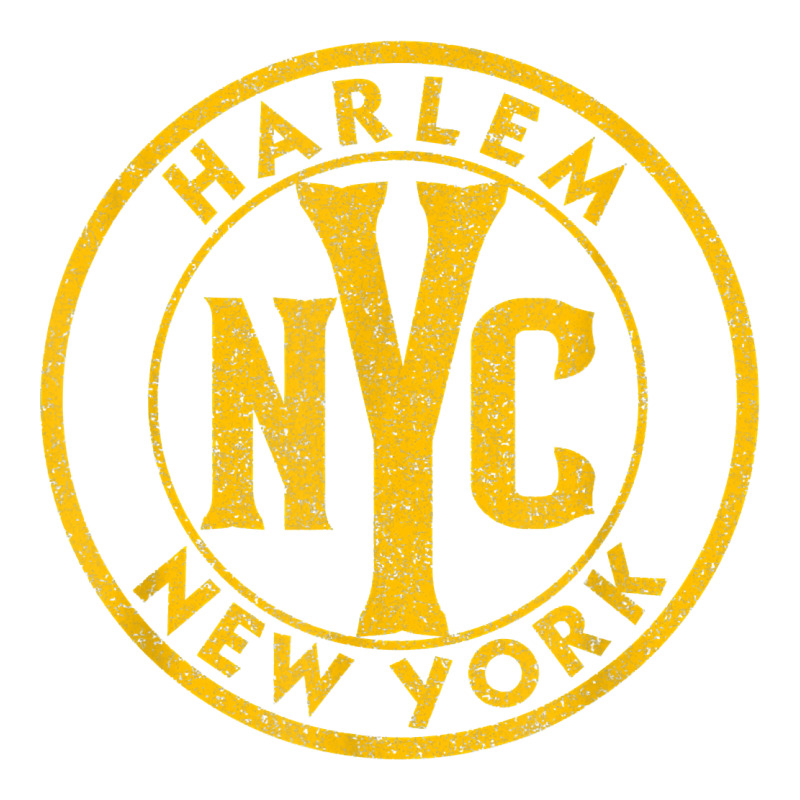 Harlem New York Nyc Vintage Sign Distressed Amber Print T Shirt Premium Tee by linhVisuals | Teevron