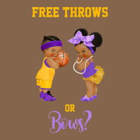 Free Throws Or Bows Basketball Baby Gender Reveal T Shirt Premium Tee | Teevron