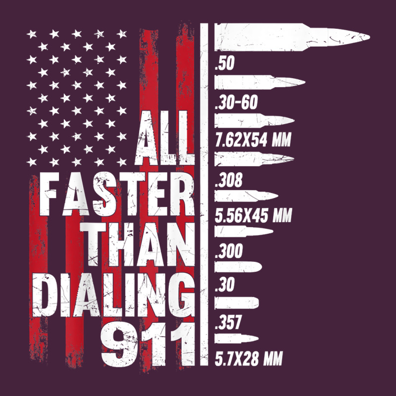 All Faster Than Dialing 911 American Flag Gun Lover For Men T Shirt Premium Tee by linhVisuals | Teevron