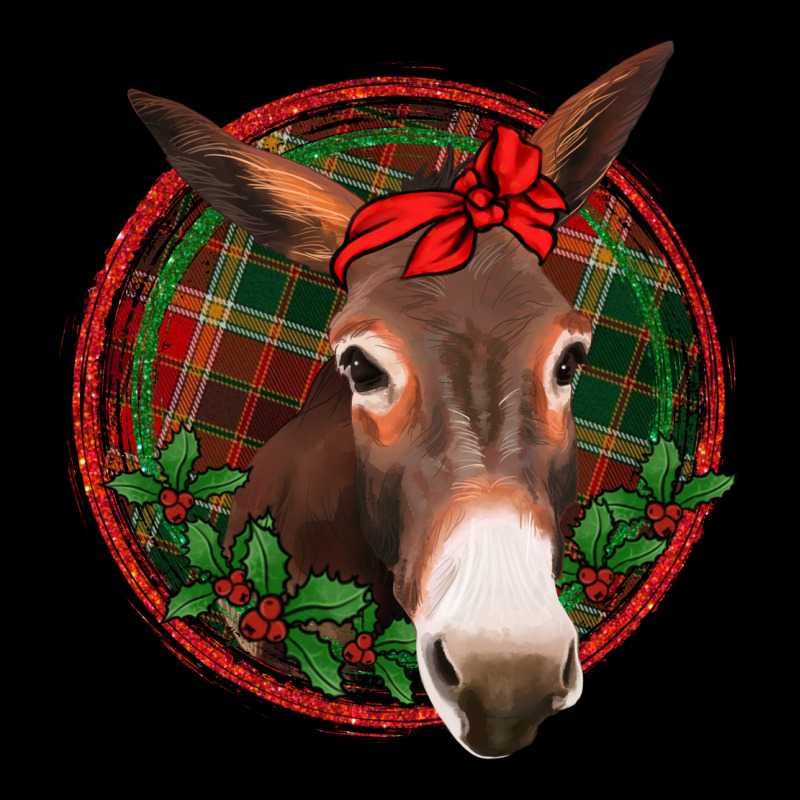 Christmas Donkey With Bandana Heavyweight Sweatshirt by Jasminsmagicworld | Teevron