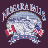 Americana Niagara Falls Scene Canada America Flags Sweatshirt Premium Tee | Teevron